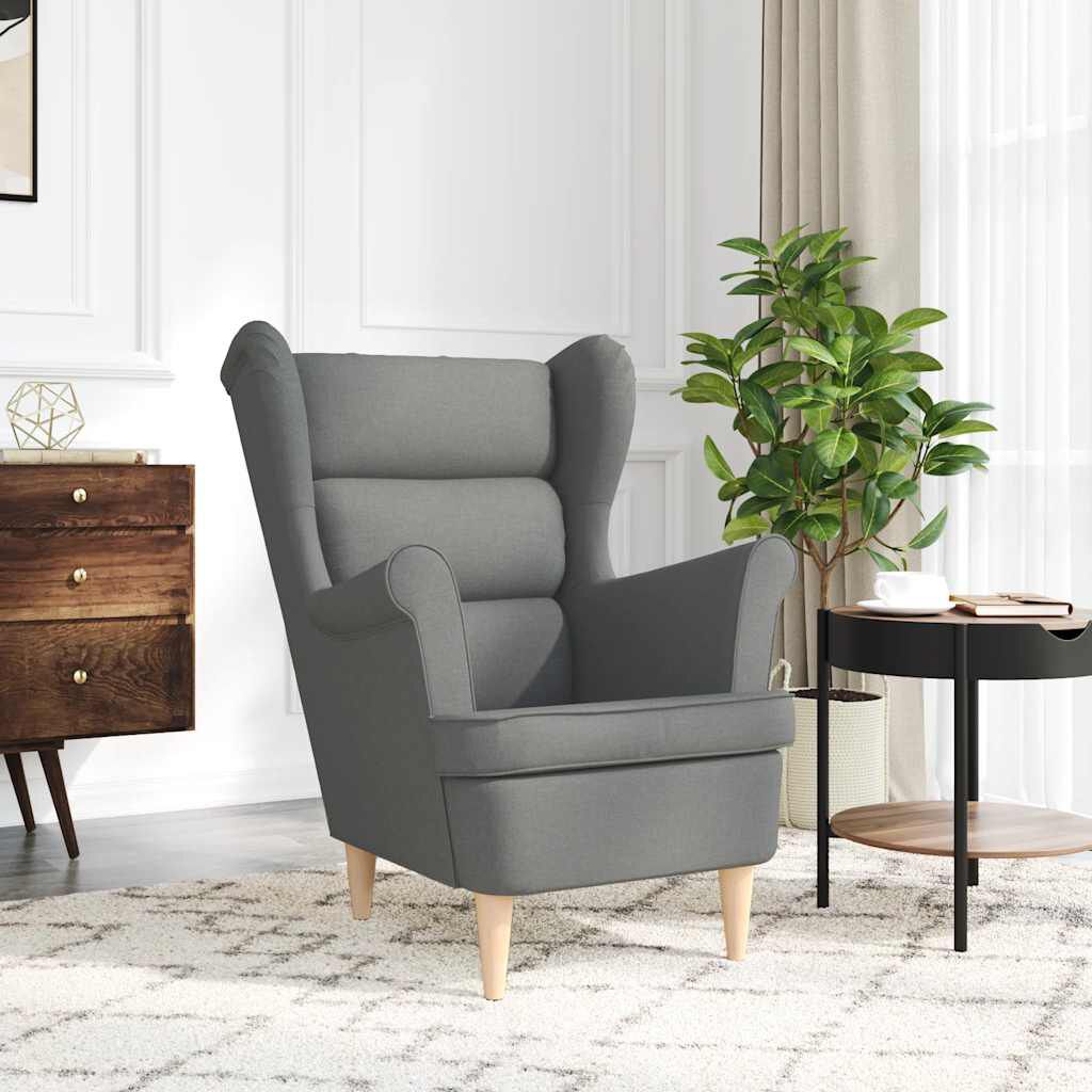 vidaXL Armchair Dark Grey 74x84x100 cm Fabric