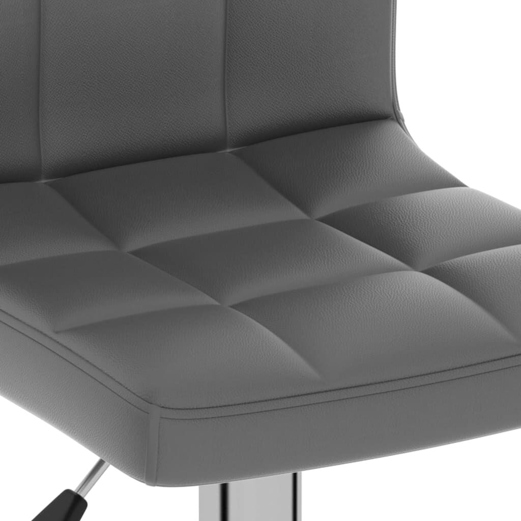 vidaXL Bar Stool Grey Faux Leather