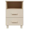 vidaXL Bedside Cabinets HAMAR 2 pcs Honey Brown 40x35x62 cm Solid Wood