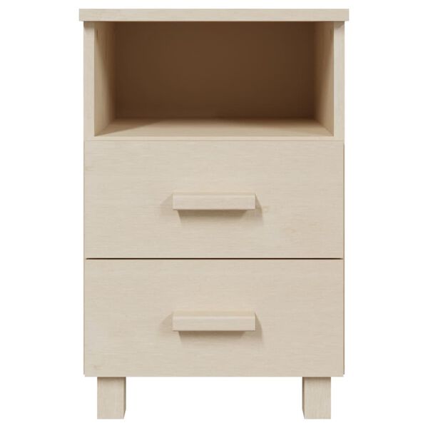 vidaXL Bedside Cabinets HAMAR 2 pcs Honey Brown 40x35x62 cm Solid Wood