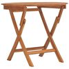 vidaXL Folding Garden Table &Oslash; 85x75 cm Solid Wood Teak