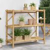 vidaXL 3-Layer Shelf 100x40x90 cm Bamboo