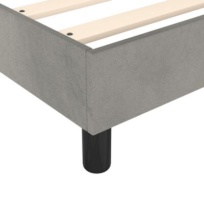 vidaXL Bed Frame without Mattress Light Grey 180x200 cm Super King Velvet, light grey vidaXL Bed Frame without Mattress Light Grey 180x200 cm Super King Velvet