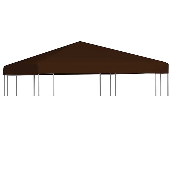 vidaXL Gazebo Top Cover 310 g/m² 3x3 m Brown