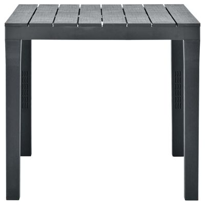 vidaXL Garden Table Anthracite 78x78x72 cm Plastic, anthracite vidaXL Garden Table Anthracite 78x78x72 cm Plastic