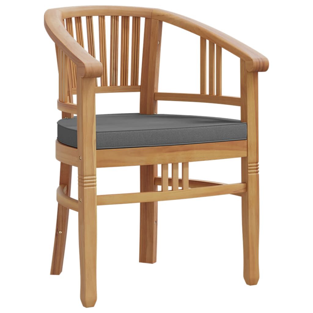 vidaXL 5 Piece Garden Dining Set Solid Wood Teak