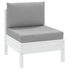 vidaXL Pallet Cushions 2 pcs Grey Oxford Fabric