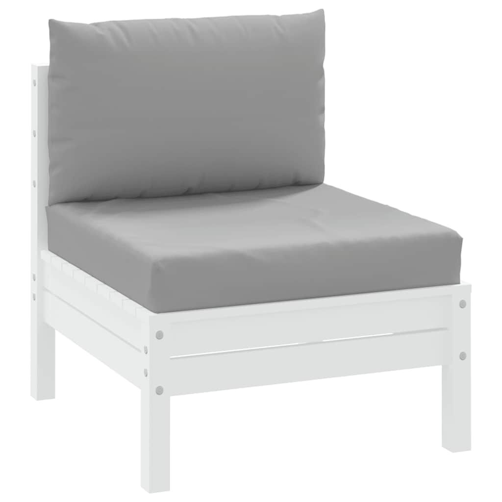 vidaXL Pallet Cushions 2 pcs Grey Oxford Fabric
