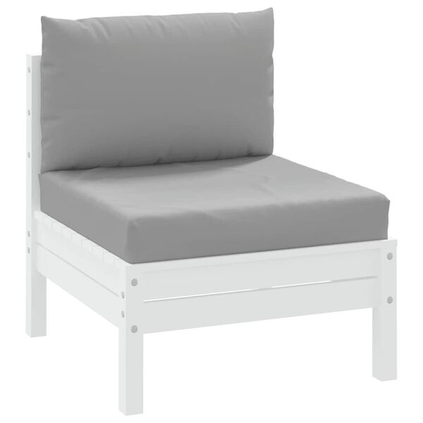 vidaXL Pallet Cushions 2 pcs Grey Oxford Fabric
