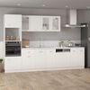 vidaXL Microwave Cabinet Lyon White 60x57x207 cm Engineered Wood