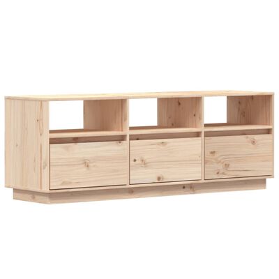 vidaXL TV Cabinet 140x37x50 cm Solid Wood Pine