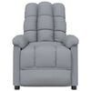 vidaXL Recliner Chair Light Grey Fabric