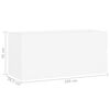 vidaXL Sink Cabinet White 100x38.5x45 cm Engineered Wood