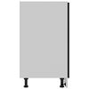 vidaXL Drawer Bottom Cabinet Black 80x46x81.5 cm Engineered Wood