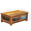 vidaXL Coffee Table with Storage Vintage Reclaimed Wood