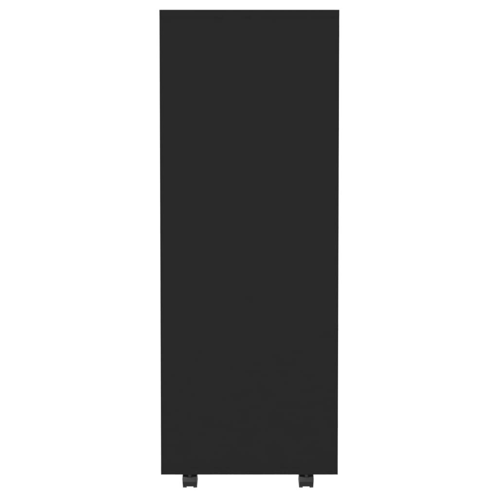vidaXL Wardrobe Black 80x40x110 cm Engineered Wood