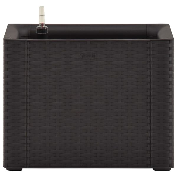 vidaXL Garden Raised Bed with Self Watering System Anthracite 43x43x33 cm