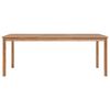 vidaXL 7 Piece Garden Dining Set Solid Teak Wood