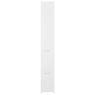 vidaXL Bathroom Cabinet White 25x26.5x170 cm Engineered Wood, white vidaXL Bathroom Cabinet White 25x26.5x170 cm Engineered Wood