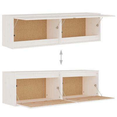 vidaXL Wall Cabinets 2 pcs White 60x30x35 cm Solid Pinewood, white vidaXL Wall Cabinets 2 pcs White 60x30x35 cm Solid Pinewood