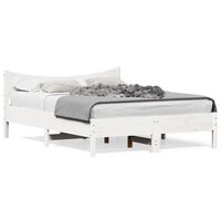 vidaXL Bed Frame without Mattress White 120x190 cm Small Double Solid Wood Pine, white vidaXL Bed Frame without Mattress White 120x190 cm Small Double Solid Wood Pine