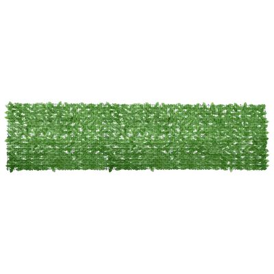 vidaXL Balcony Screen with Green Leaves 400x100 cm, green vidaXL Balcony Screen with Green Leaves 400x100 cm