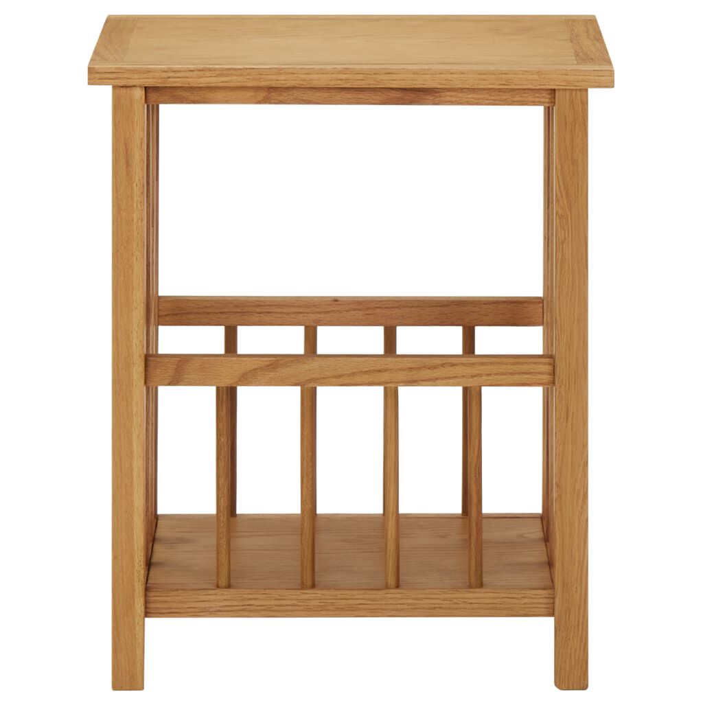 vidaXL Magazine Table 45x35x55 cm Solid Oak Wood