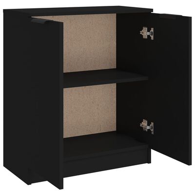 vidaXL Sideboard Black 60x30x70 cm Engineered Wood, black vidaXL Sideboard Black 60x30x70 cm Engineered Wood