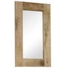 vidaXL Mirror Solid Mango Wood 50x80 cm