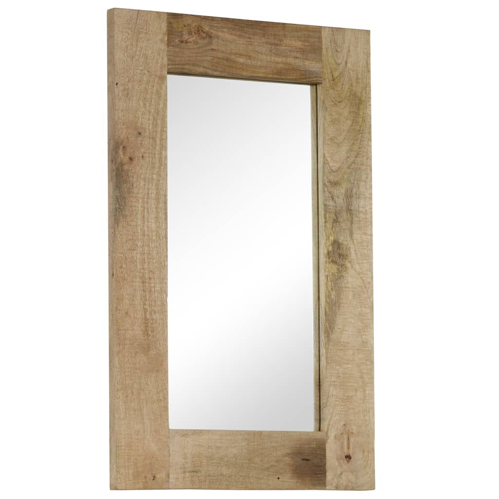 vidaXL Mirror Solid Mango Wood 50x80 cm