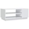 vidaXL Coffee Table High Gloss White 102x55x43 cm Engineered Wood