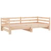 vidaXL Pull-out Day Bed without Mattress Solid Wood Pine 90x200 cm