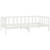 vidaXL Day Bed without Mattress White Solid Wood Pine 90x200cm
