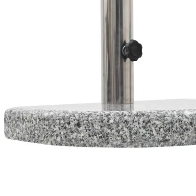 vidaXL Parasol Base Granite 10 kg Curved Grey, grey vidaXL Parasol Base Granite 10 kg Curved Grey