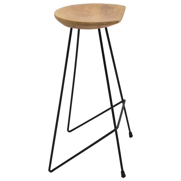 vidaXL Bar Stools 2 pcs Solid Teak Wood
