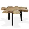 vidaXL Coffee Table | Natural Teak | Genuine Teak | 80x70x38 cm | Durable