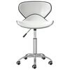 vidaXL Swivel Dining Chairs 4 pcs White Faux Leather