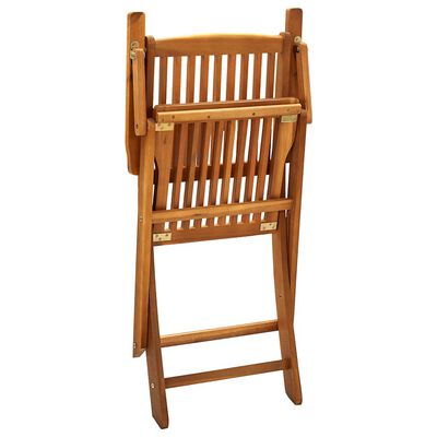 vidaXL Folding Outdoor Chairs 2 pcs Solid Acacia Wood, brown vidaXL Folding Outdoor Chairs 2 pcs Solid Acacia Wood