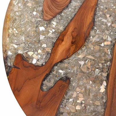 vidaXL Coffee Table Teak Resin 60 cm,  vidaXL Coffee Table Teak Resin 60 cm