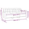 vidaXL 3-Seater Sofa Cream 180 cm Fabric