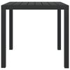 vidaXL 3 Piece Garden Dining Set with Cushions Poly Rattan Black
