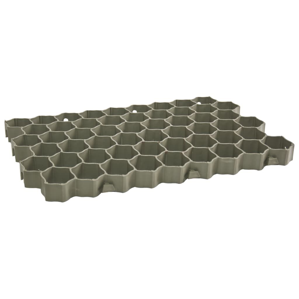 vidaXL Grass Grids 16 pcs Green 60x40x3 cm Plastic