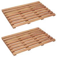 vidaXL Bath Mats 2 pcs Solid Acacia Wood 56x37 cm,  vidaXL Bath Mats 2 pcs Solid Acacia Wood 56x37 cm