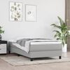 vidaXL Bed Frame without Mattress Light Grey 90x200 cm Fabric
