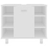 vidaXL 3 Piece Bathroom Furniture Set White Engineered Wood
