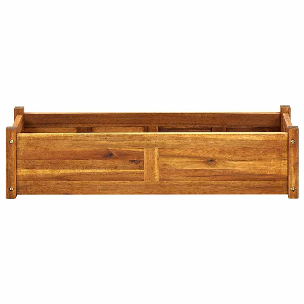 vidaXL Garden Raised Bed Acacia Wood 100x30x25 cm