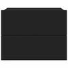vidaXL Bedside Cabinet Black 40x30x30 cm Engineered Wood