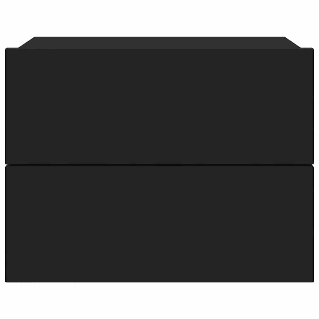 vidaXL Bedside Cabinet Black 40x30x30 cm Engineered Wood