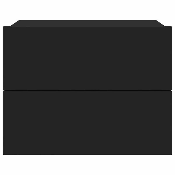 vidaXL Bedside Cabinet Black 40x30x30 cm Engineered Wood