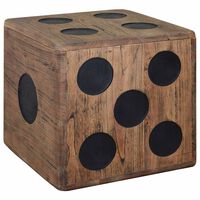 vidaXL Storage Box Mindi Wood 40x40x40 cm Dice Design,  vidaXL Storage Box Mindi Wood 40x40x40 cm Dice Design